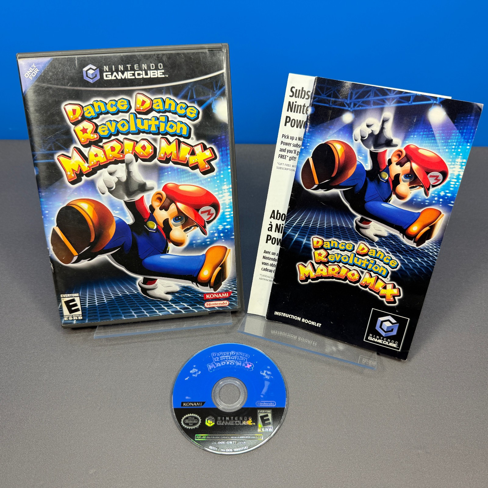 NINTENDO GAMECUBE DDR DANCE DANCE REVOLUTION MARIO MIX GAME COMPLETE CIB