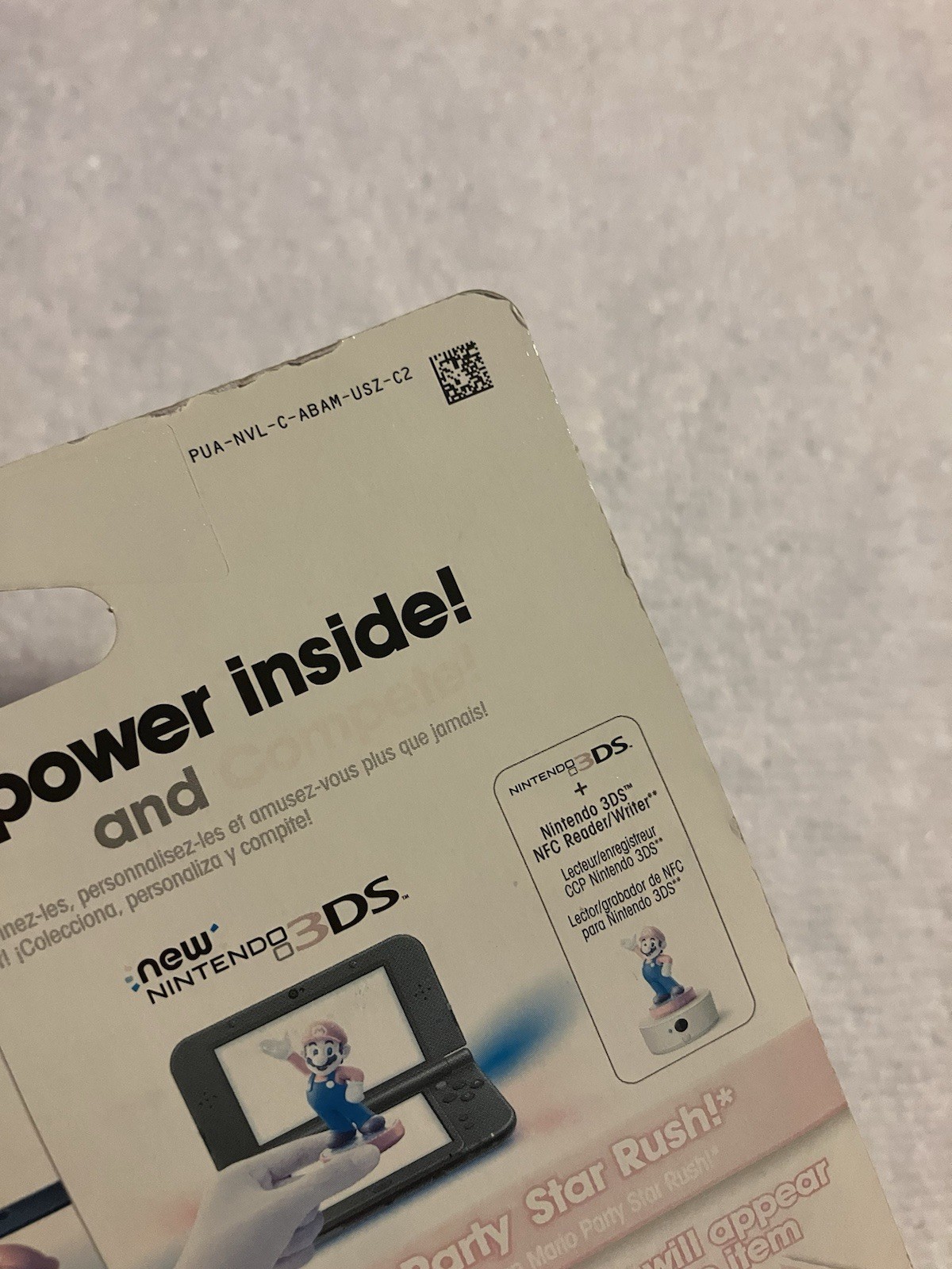 Nintendo Amiibo Super Mario Series Diddy Kong Figure *Sun Damaged Package*