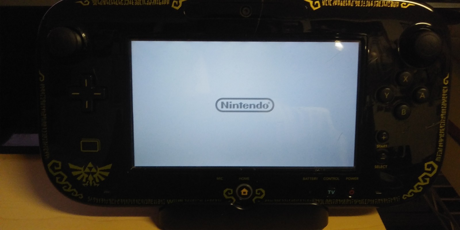 Nintendo Wii U Gamepad & Charger Only Zelda Wind Waker With Stylus OEM WUP-010