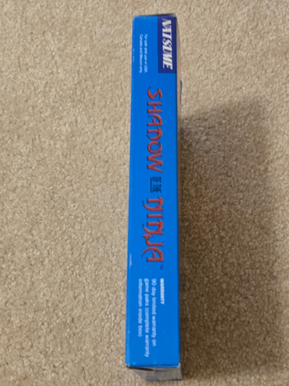 Shadow of the Ninja NES CIB Complete Nintendo Natsume 1990 Entertainment System