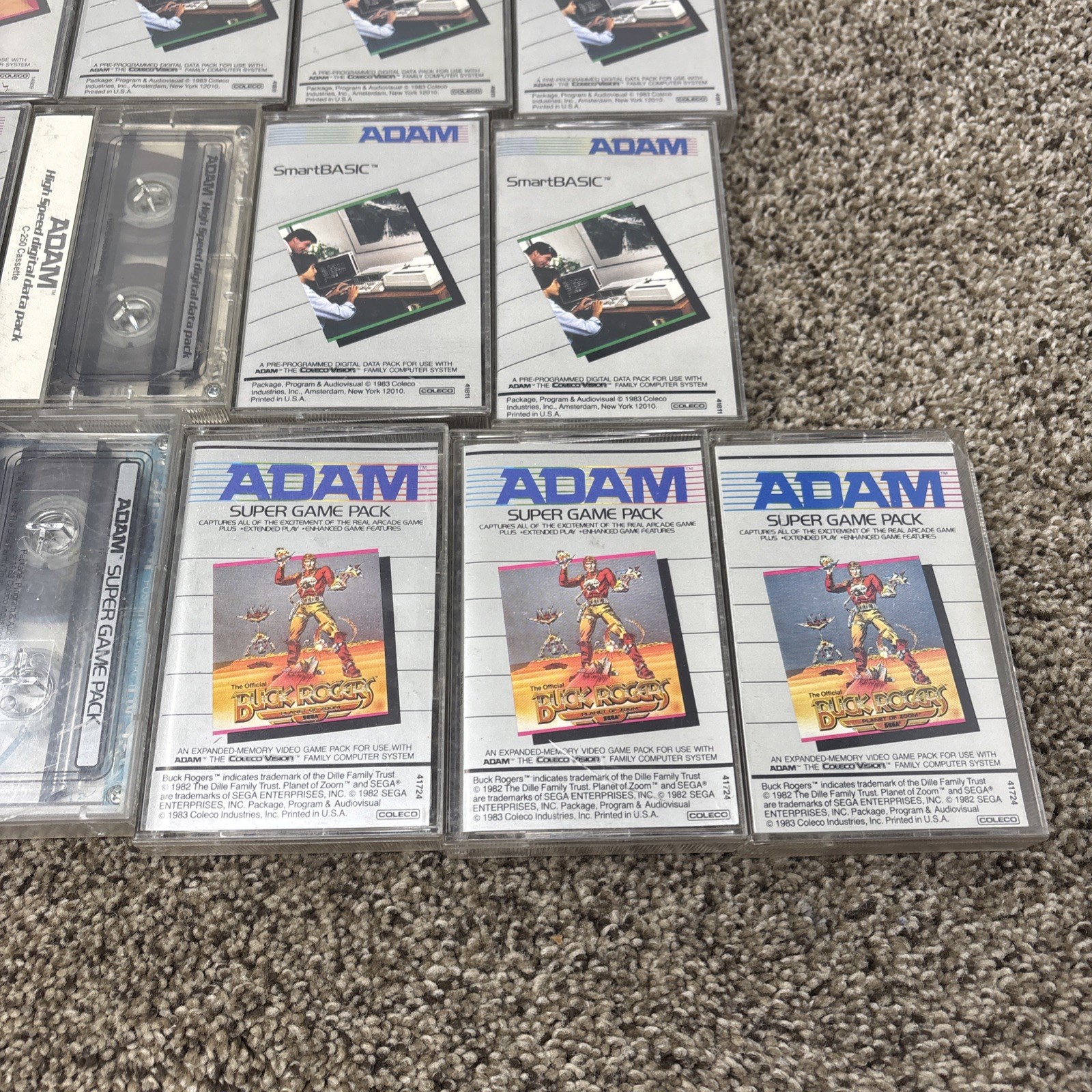 Coleco Adam Computer Digital Data Pack Games And Programs Lot UNTESTED!