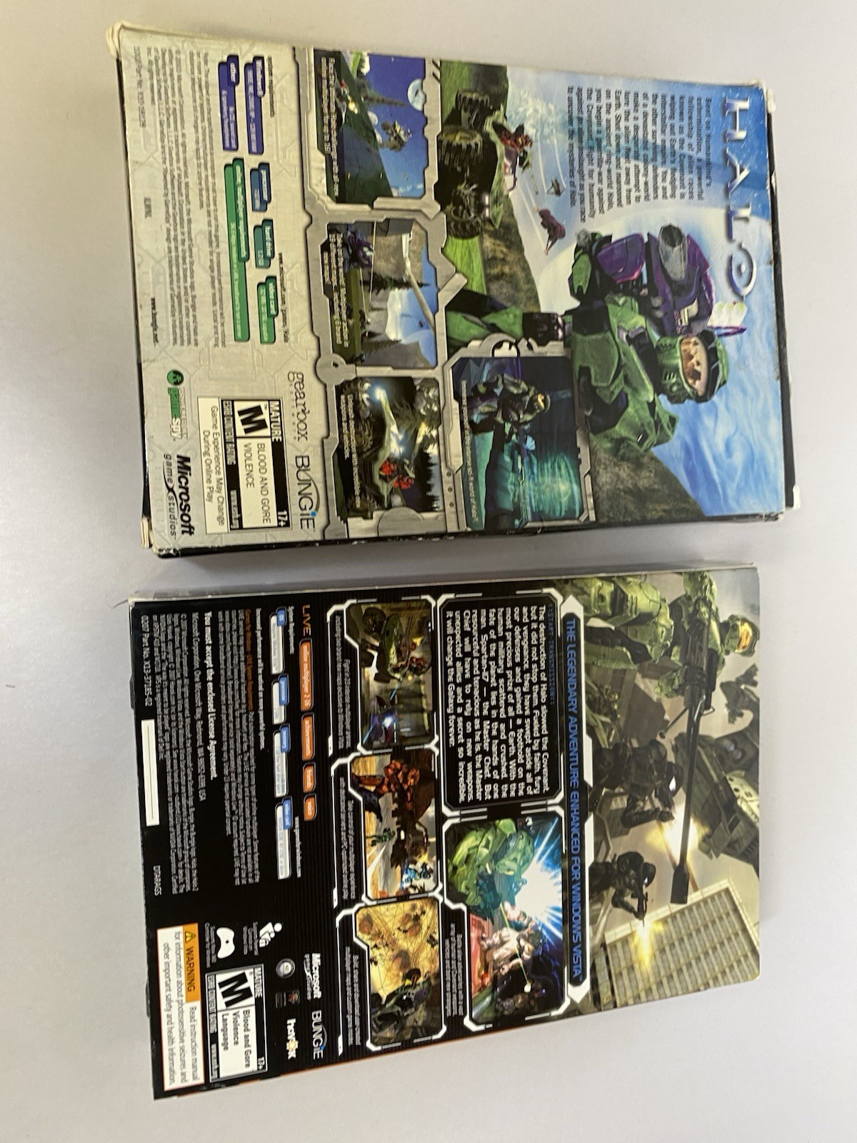 2 GAMES Halo Combat Evolved & Halo 2 PC Game Complete Box, Sleeve, Disc, Manual
