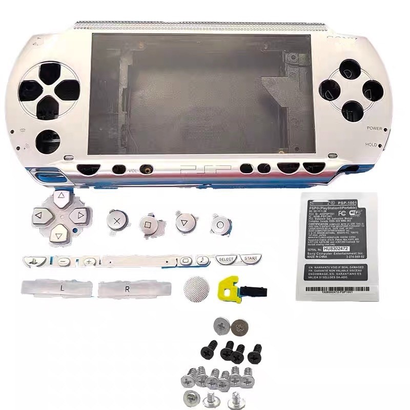 Replacement Full Housing Shell Faceplate Case for Sony PSP 1000 With Buttons Set