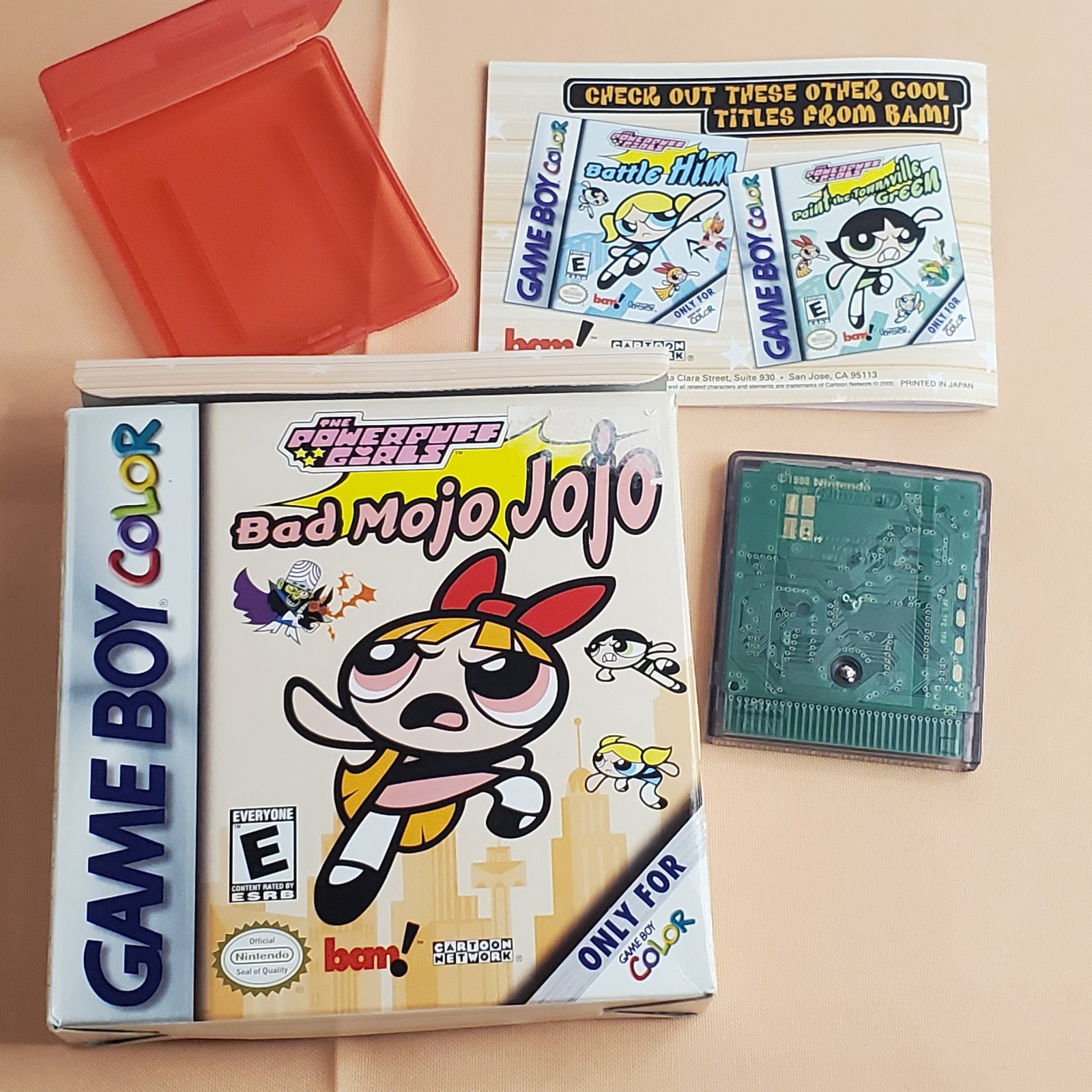 GBC Game: The Powerpuff Girls Bad Mojo Jojo