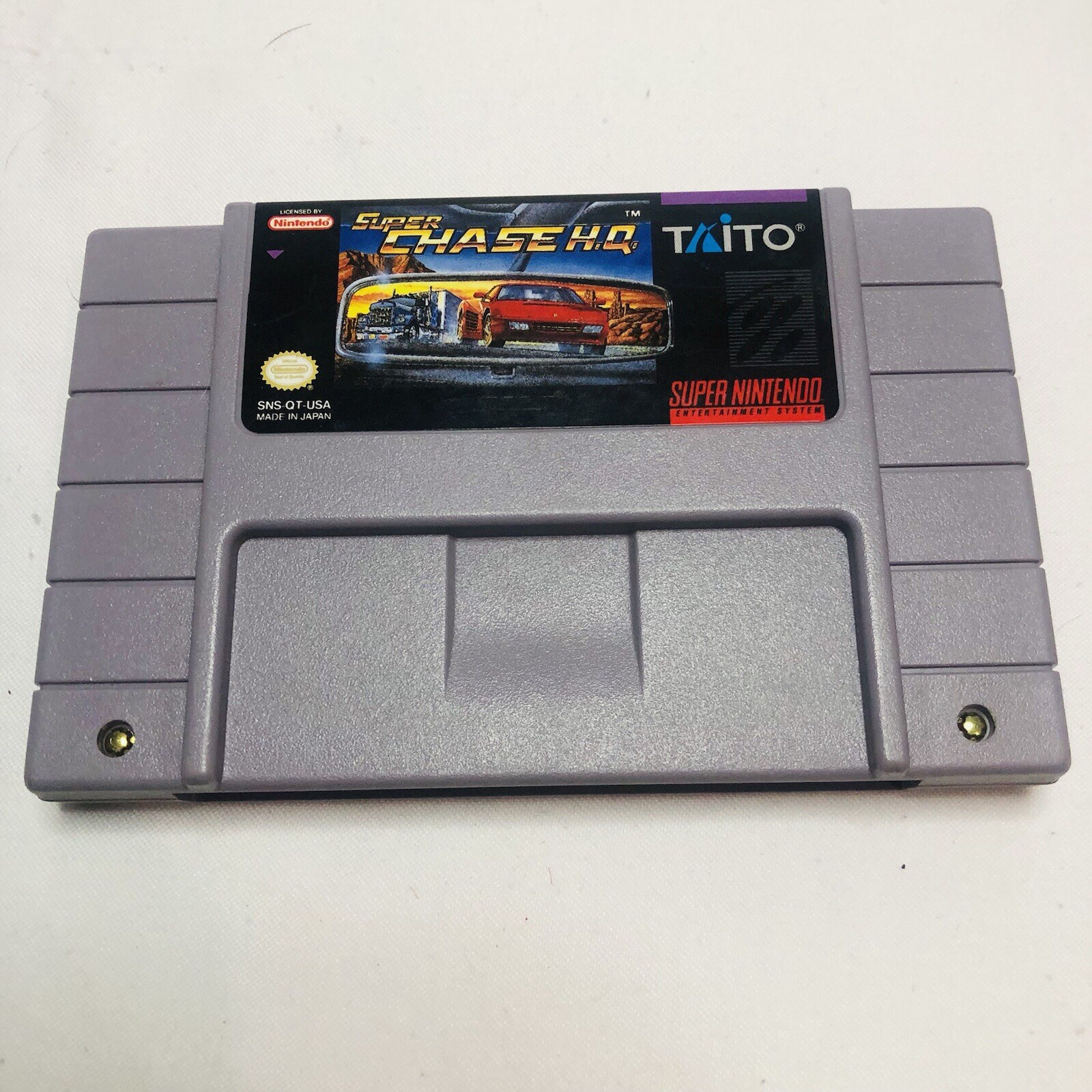 Super Chase HQ H.Q. Nintendo SNES Complete CIB Rare Cart Box + Manuals