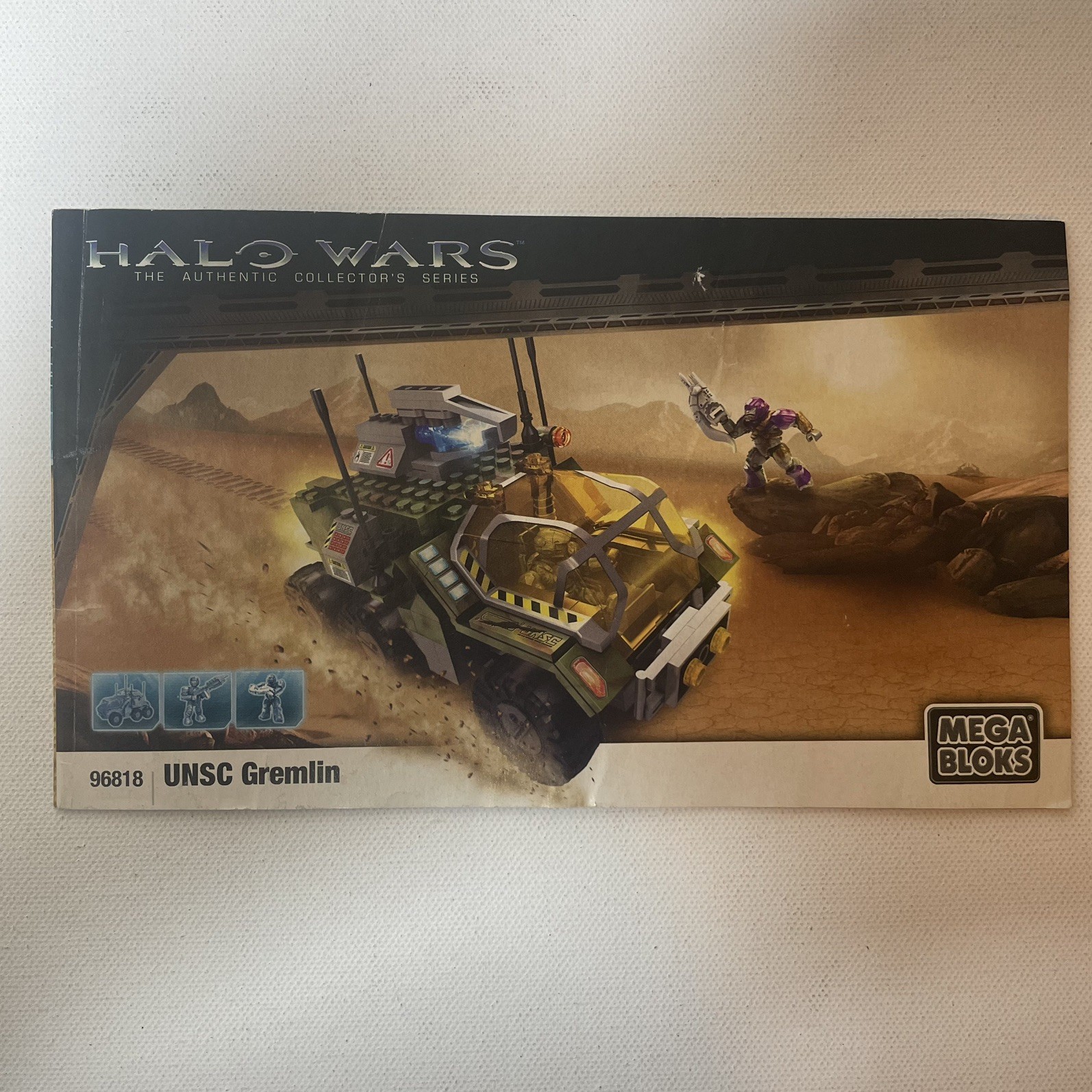 Mega Bloks Halo Wars UNSC Gremlin 96818 Instruction Manual Book 2009