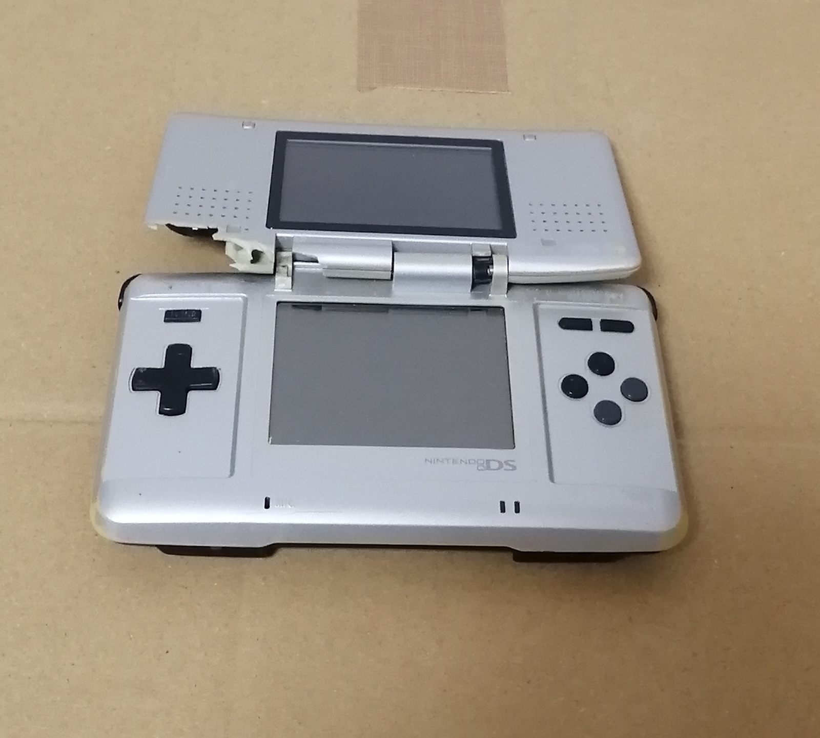 Not Working Nintendo DS White & Silver lot of 2 Console Parts Japan
