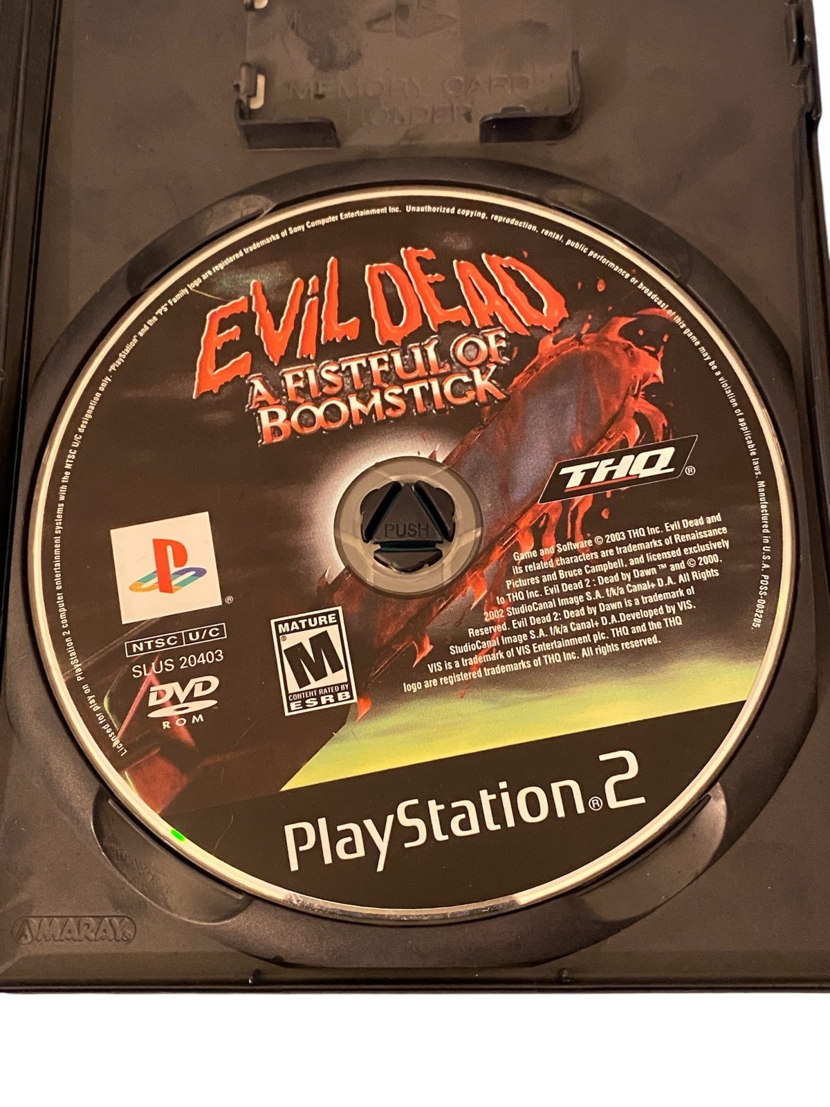 Evil Dead A Fistful Of Broomstick PS2 Video Game Crisis Zone 2003