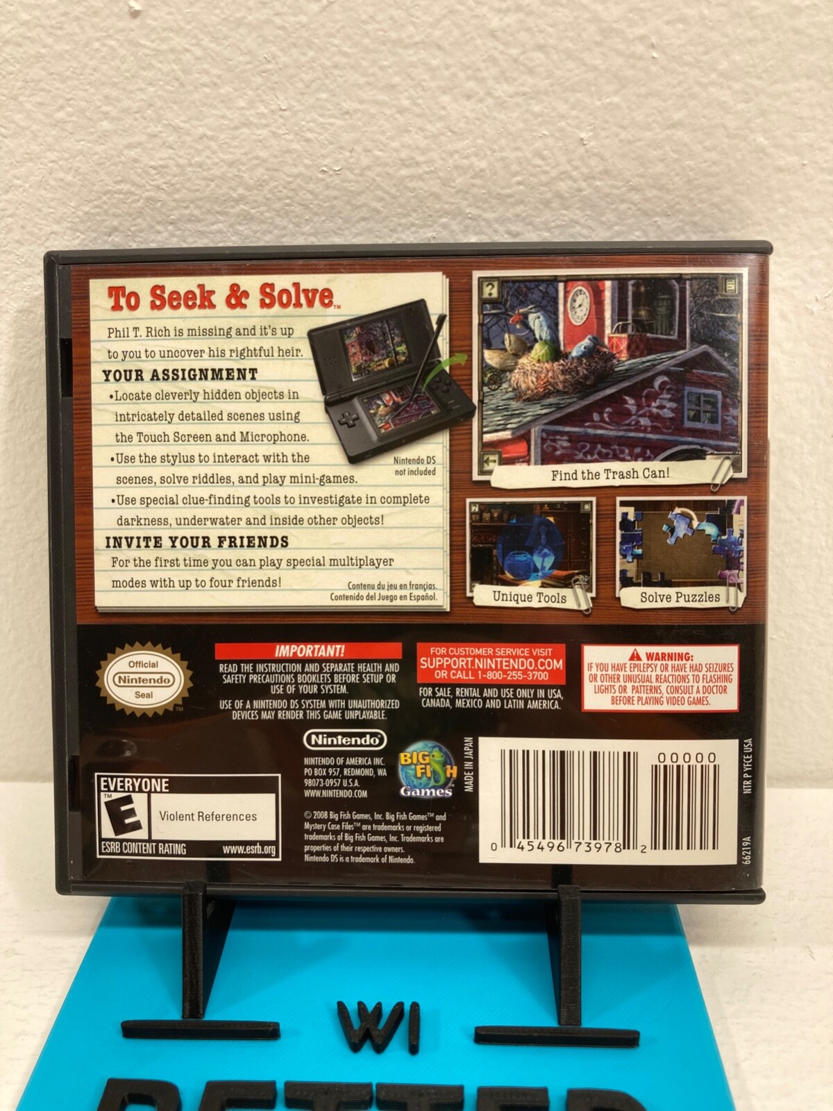 Mystery Case Files: MillionHeir (Nintendo DS) 3DS 2DS DSi XL Complete & Tested!