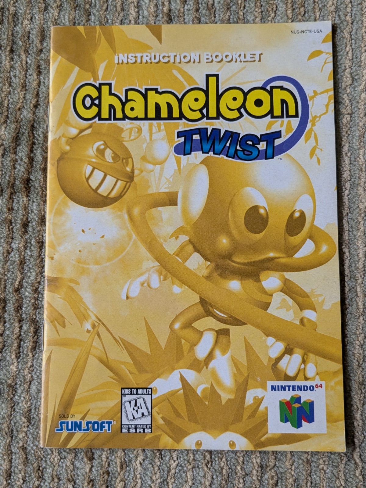 Chameleon Twist Nintendo 64 N64 100% Complete CIB Tested Working