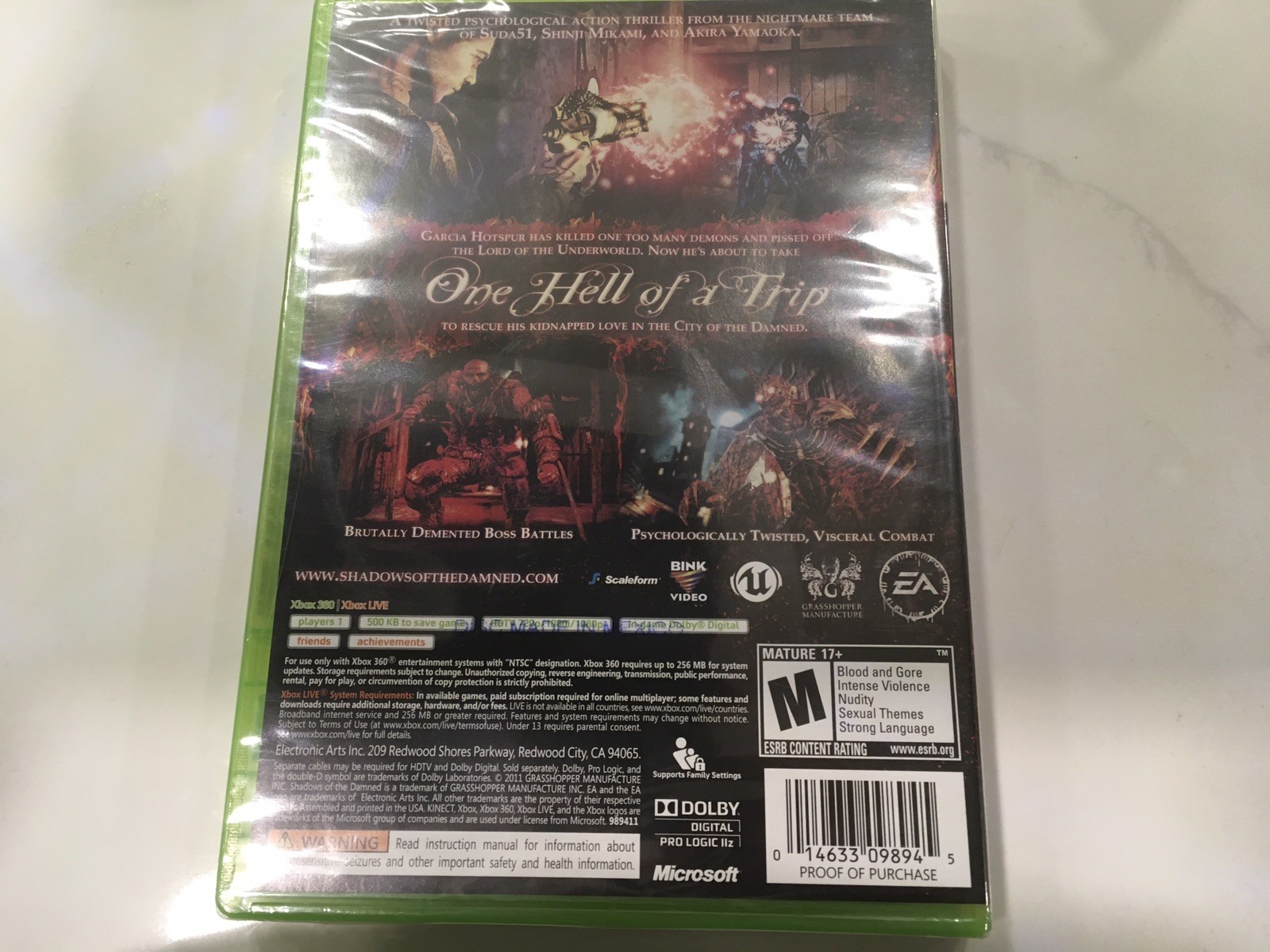 Shadows of the Damned (Microsoft Xbox 360, 2011) NEW FACTORY SEALED