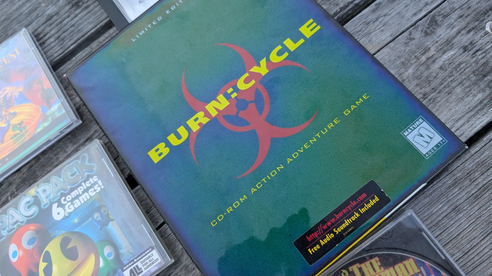 6 PC games, For 90s-00s Windows PC (syberia, burn cycle, Pacman, Tetris, & More)