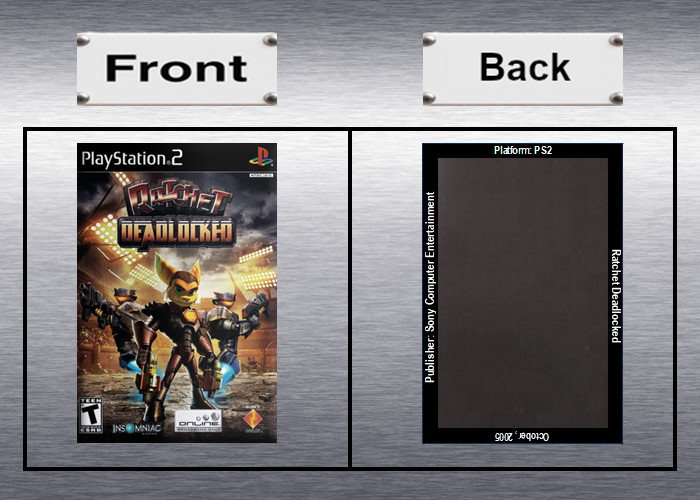 Ratchet and Clank 1,2,3,4,5 Video Game Box Art *PS2* High Quality Magnet / Set