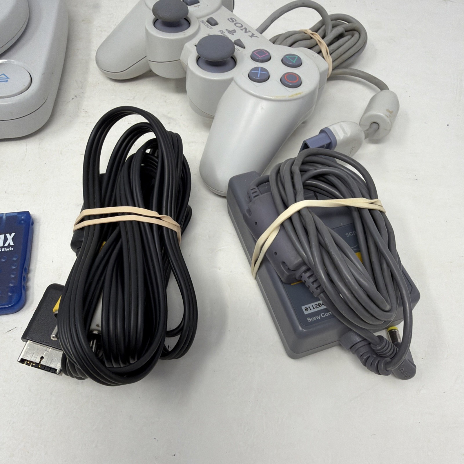 PSOne Console & LCD Screen Bundle Controller & Cords Tested Works SEE PICS