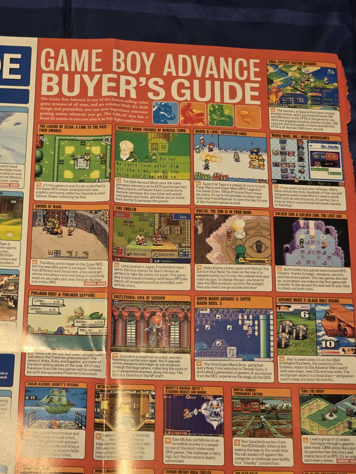 Nintendo Power 2003 Buyer’s Guide GameCube GBA Zelda Pokemon Colosseum