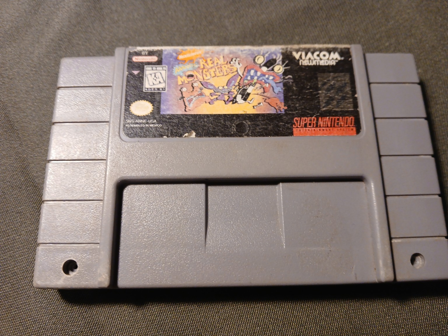 AAAHH Real Monsters SNES Super Nintendo Tested Authentic Rough Label