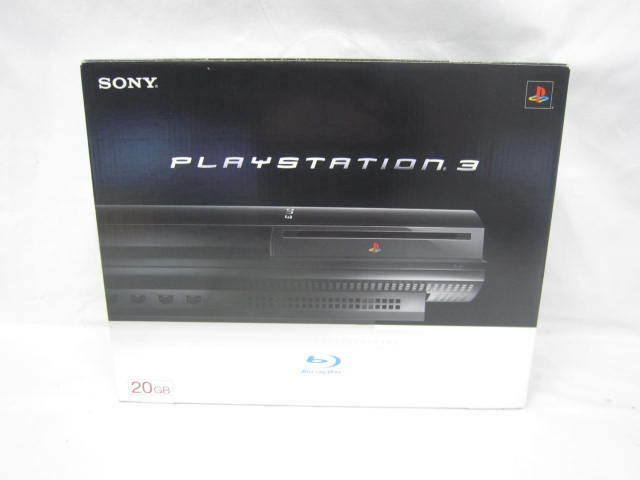 PS3 Clear Black CECHB 20GB Console Box PlayStation 3 Fat [BOX]
