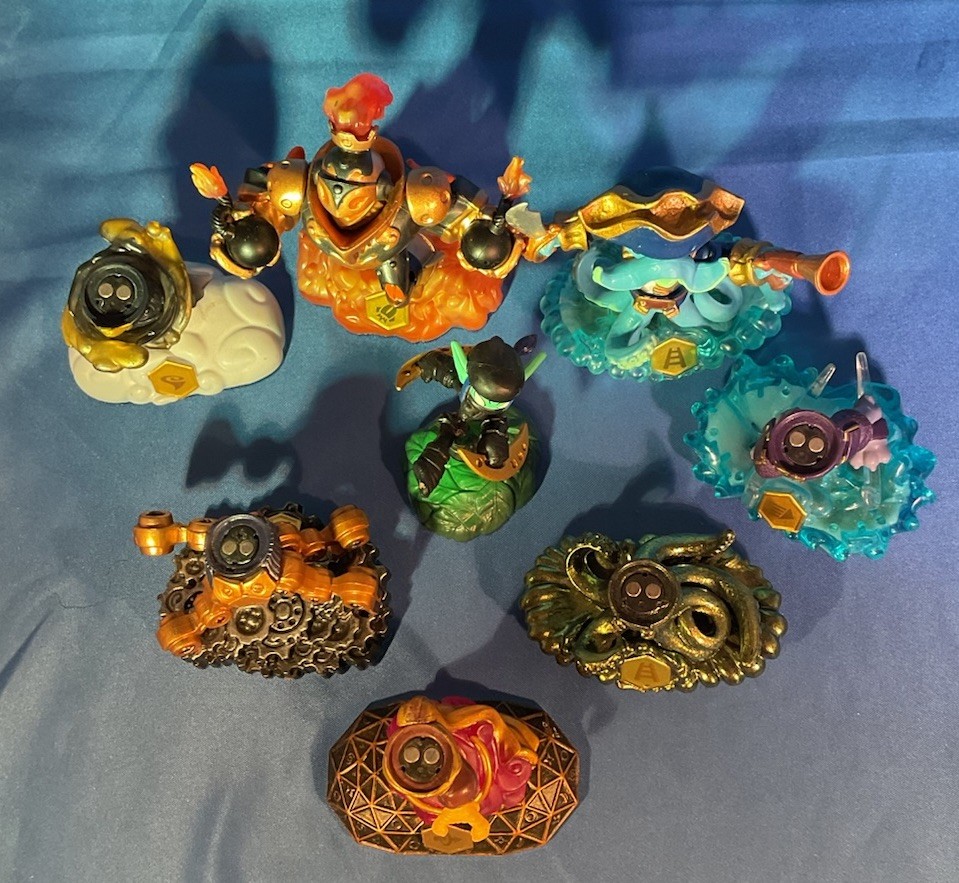 Skylanders Swap Force Lot Wash Buckler Blast Zone Stealth Elf 5 Bottoms