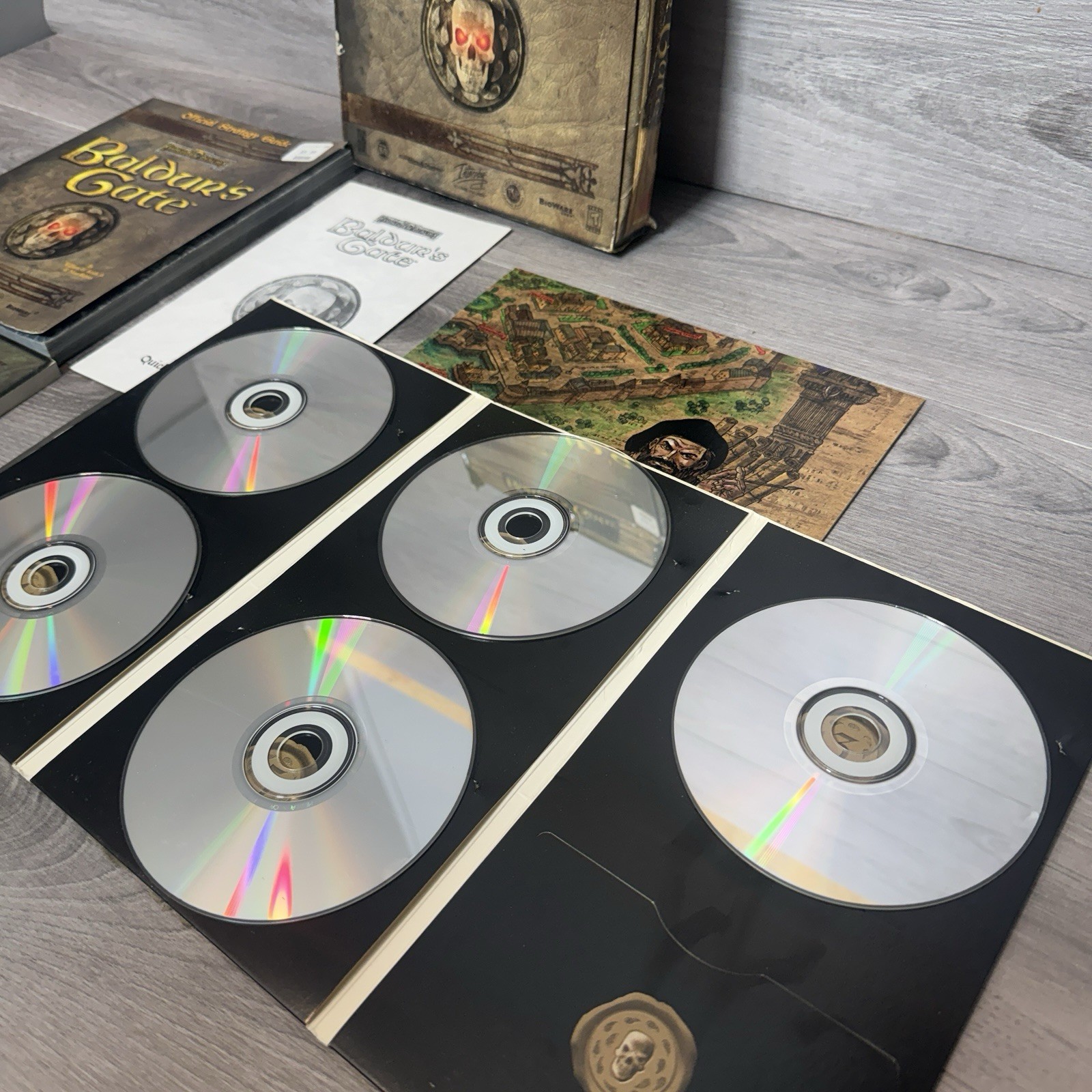 Baldur’s Gate PC Big Box 1998 Complete CIB w/ Map & Manual Authentic Original