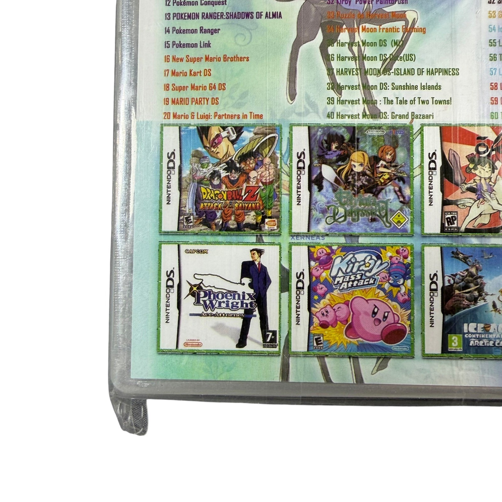 Super Combo 208 in 1 Game Cartridge Pokemon Mario Zelda Nintendo DS 3DS 2DS XL