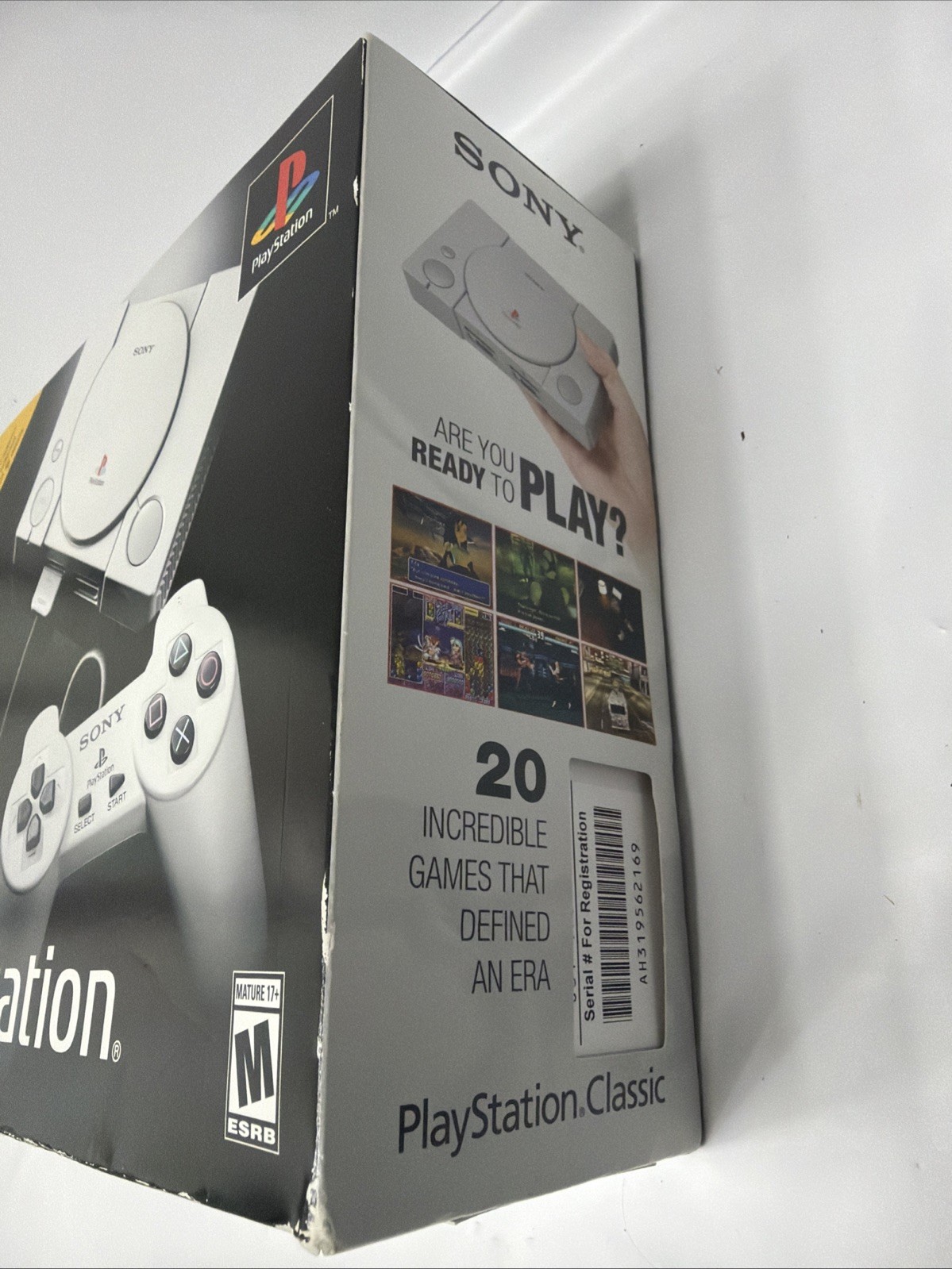 Sealed Complete in Box Brand New Authentic Sony PlayStation Classic Gray Console