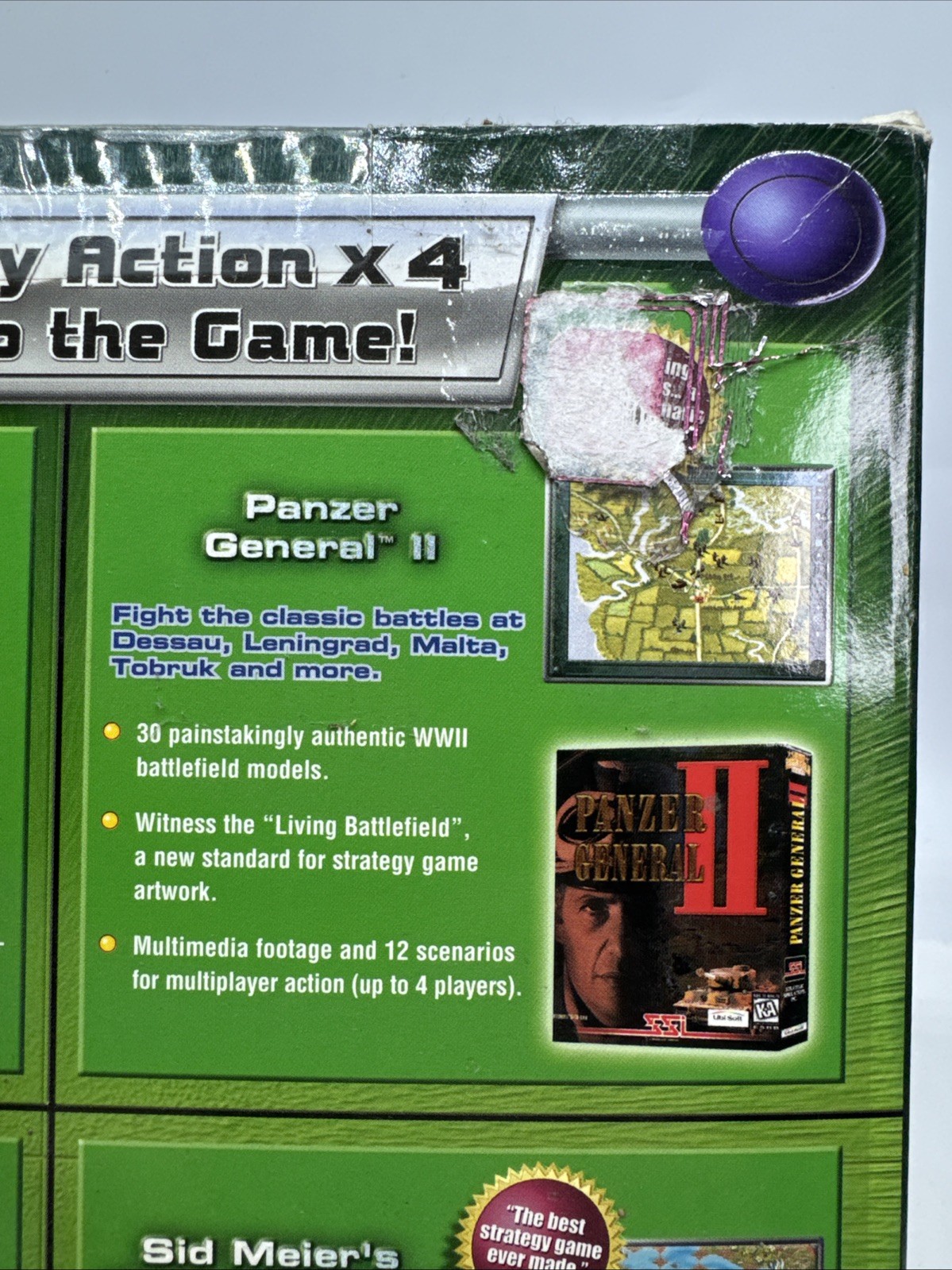 Vintage 2001 Strategy: Hall of Games 4-Pack Big Box PC Game Software SEALED