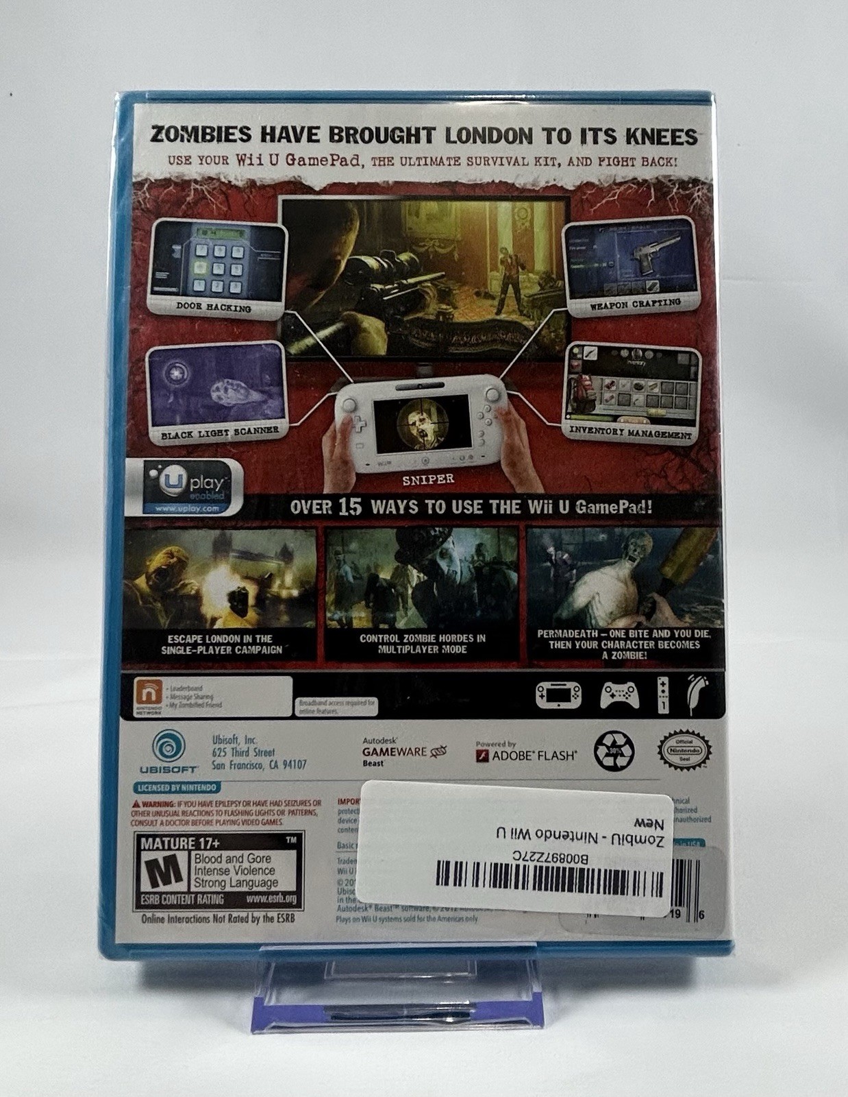 ZombiU (2012) Nintendo Wii U NIB Factory Sealed Zombie Horror