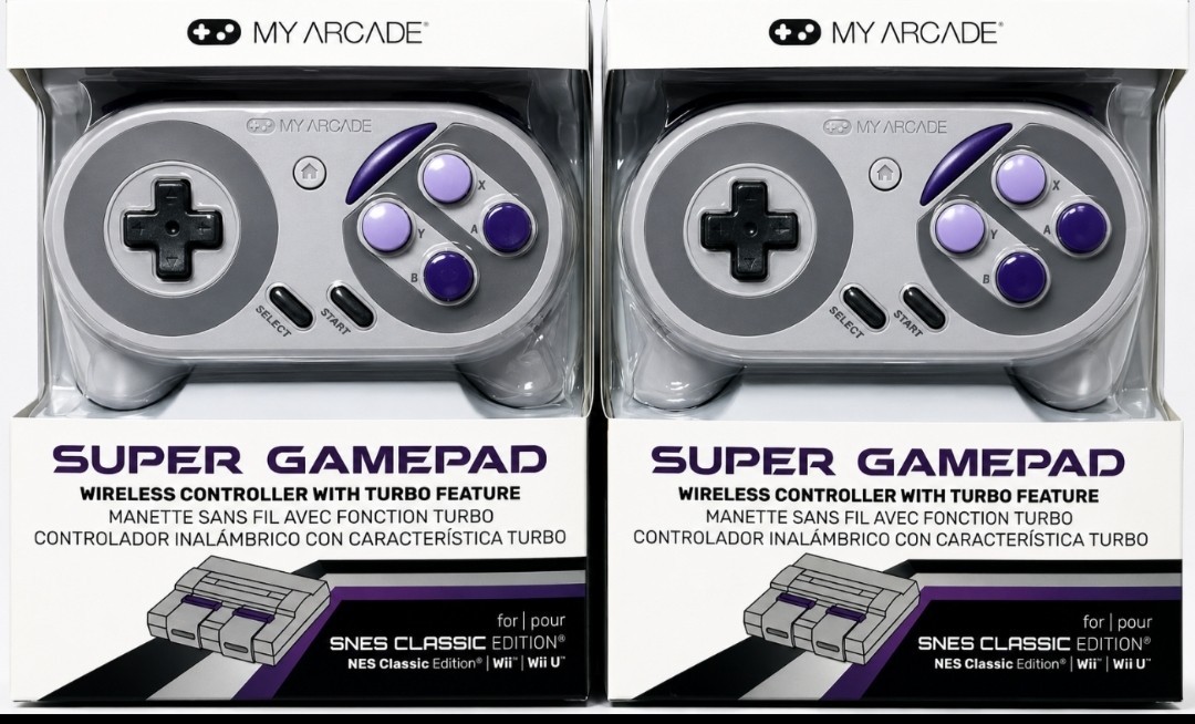 2 My Arcade Super Gamepad – Wireless Gaming Controller for Nintendo SNES Classic