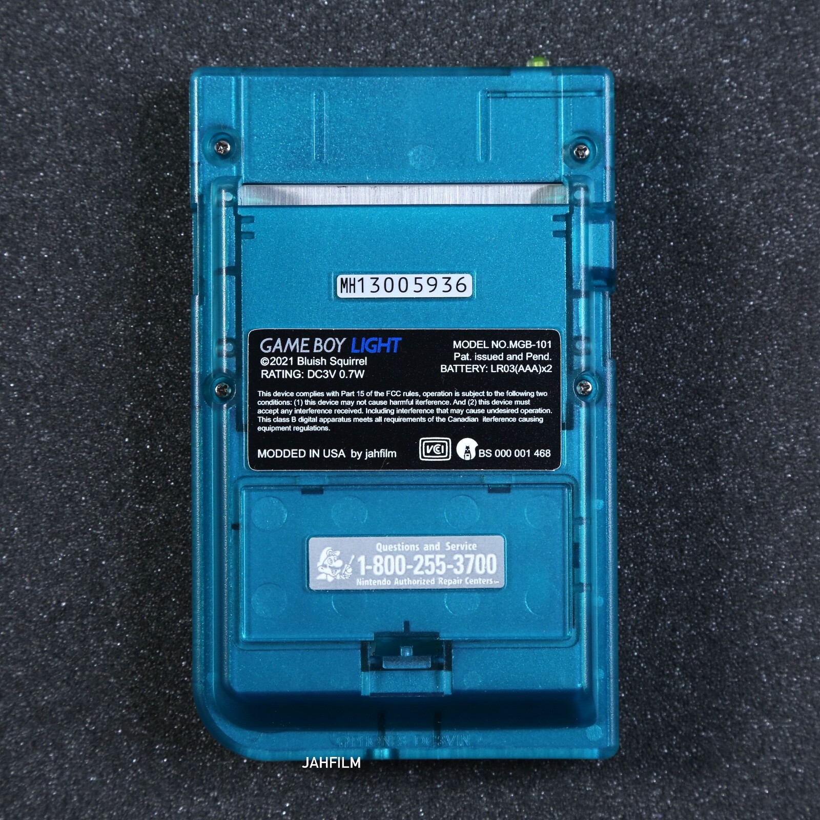 Custom Backlit Gameboy Pocket – Turquoise Blue & Green – IPS LCD Screen