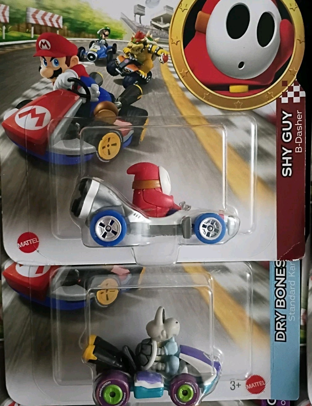 15-PK SUPER MARIO KART Hot Wheels Lot Dry Bones Waluigi Rosalina Peach Luigi