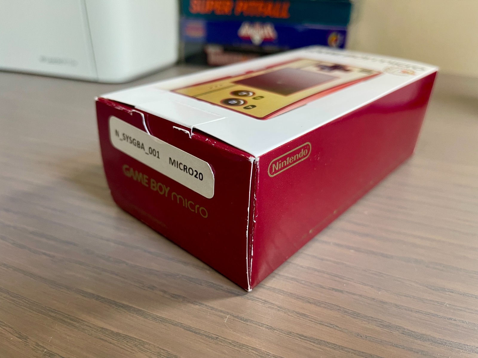 Nintendo Game Boy Micro Mario 20th Anniversary Famicom Edition Complete CIB JP