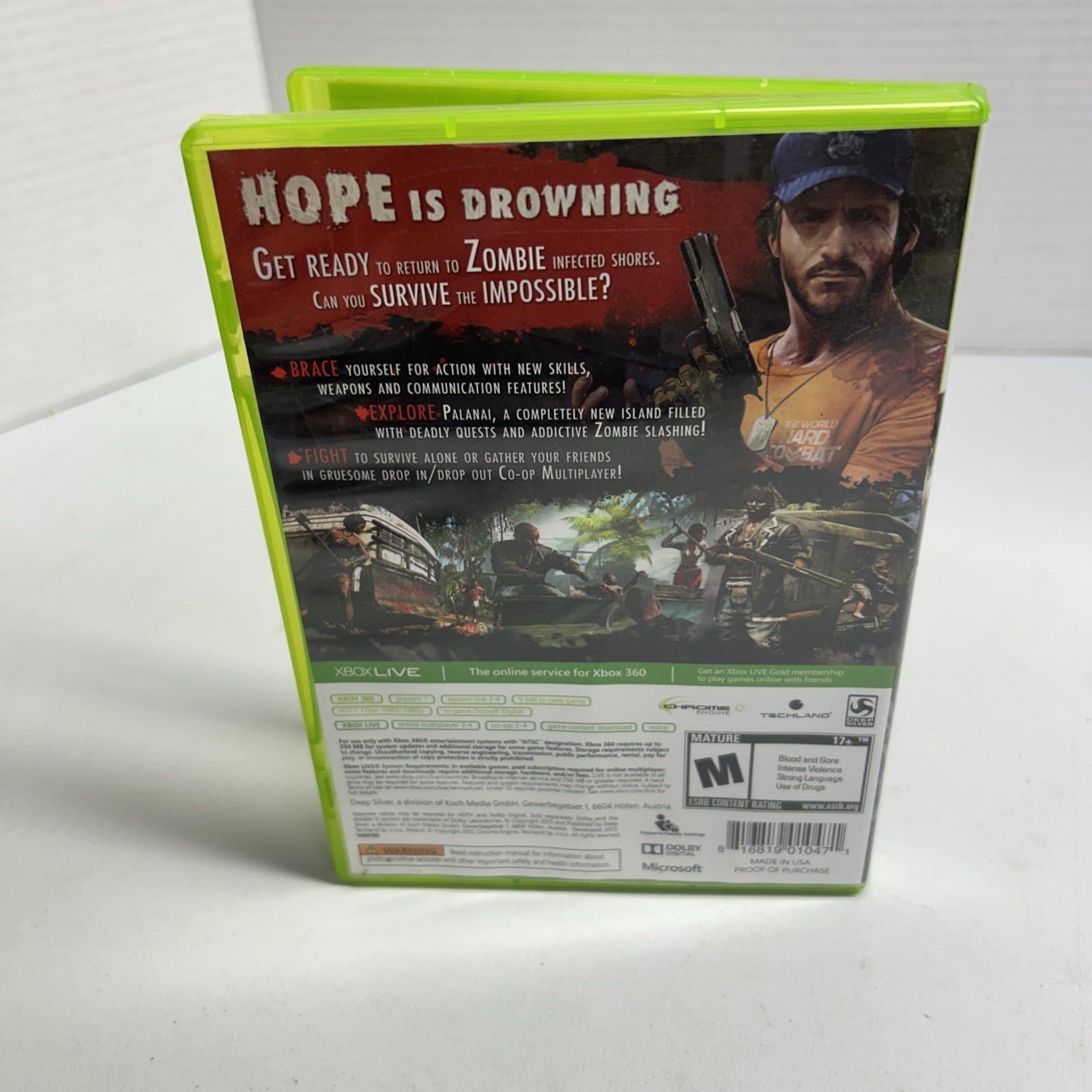 Dead Island: Riptide (Microsoft Xbox 360, 2013) Complete CIB Tested