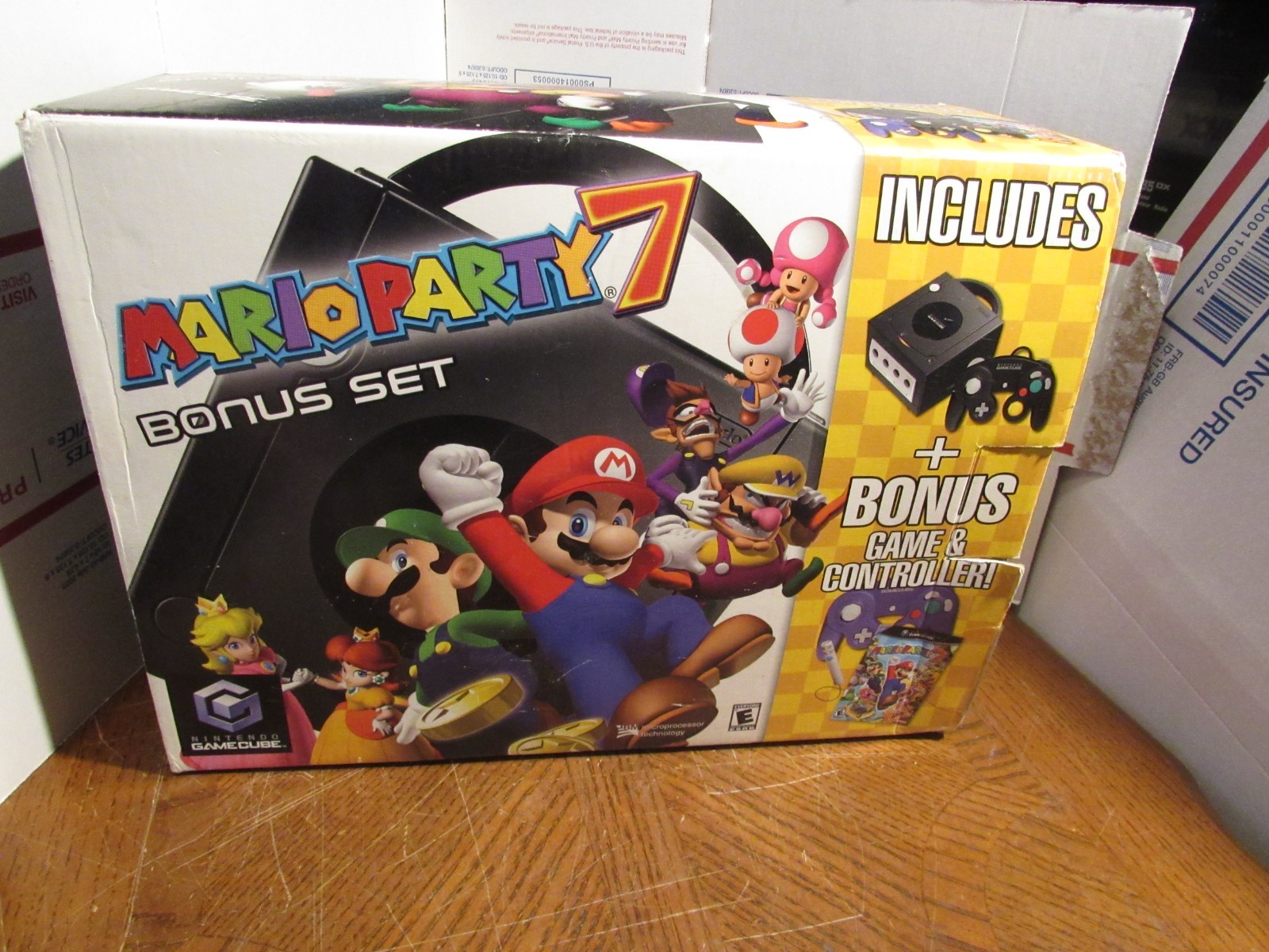 Nintendo Gamecube Mario Party 7 Bonus Set Console Box Only (No Console Included)