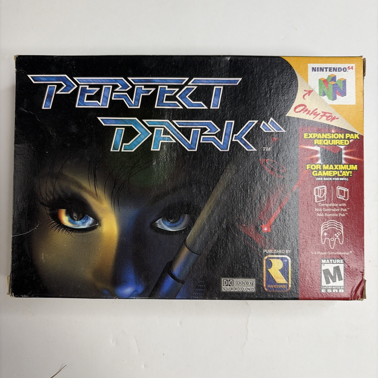 Perfect Dark N64 Nintendo 64 In Original Box Authentic! Good Condition!