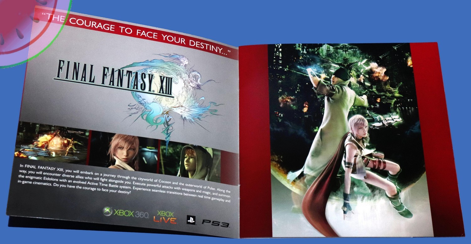 SQUARE ENIX E3 2009 Final Fantasy XIII Product Previews Promo Catalog PS3 WII DS