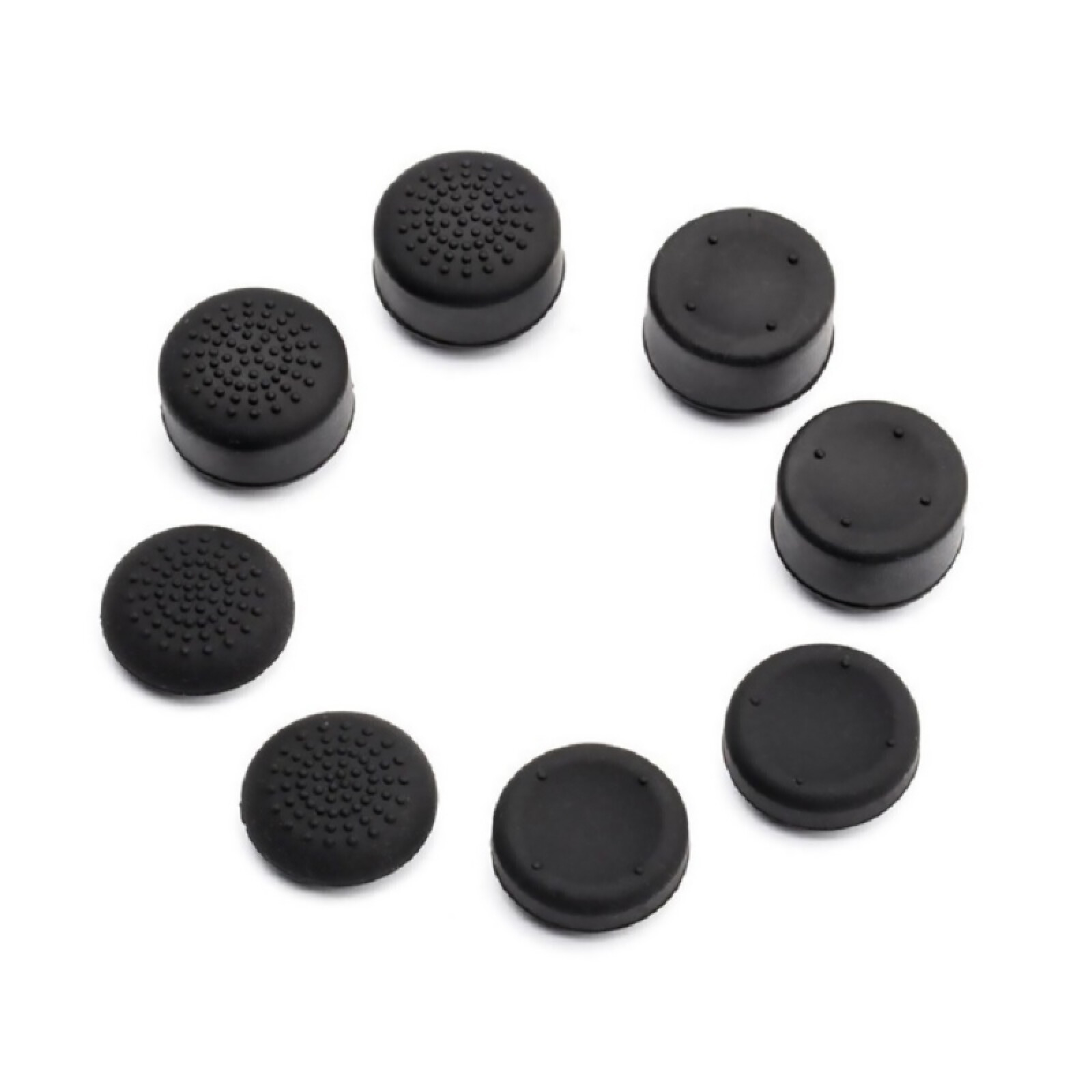 8*Joystick Cap Cover For Nintendo Switch Joy-Con Black Silicone Thumb Stick Grip