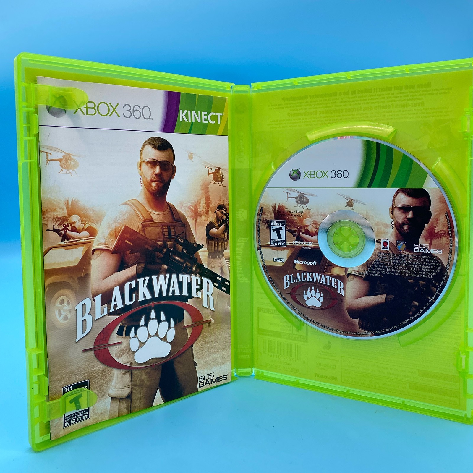 Blackwater (Microsoft Xbox 360, 2011) CIB With Manual Better With Kinect TESTED