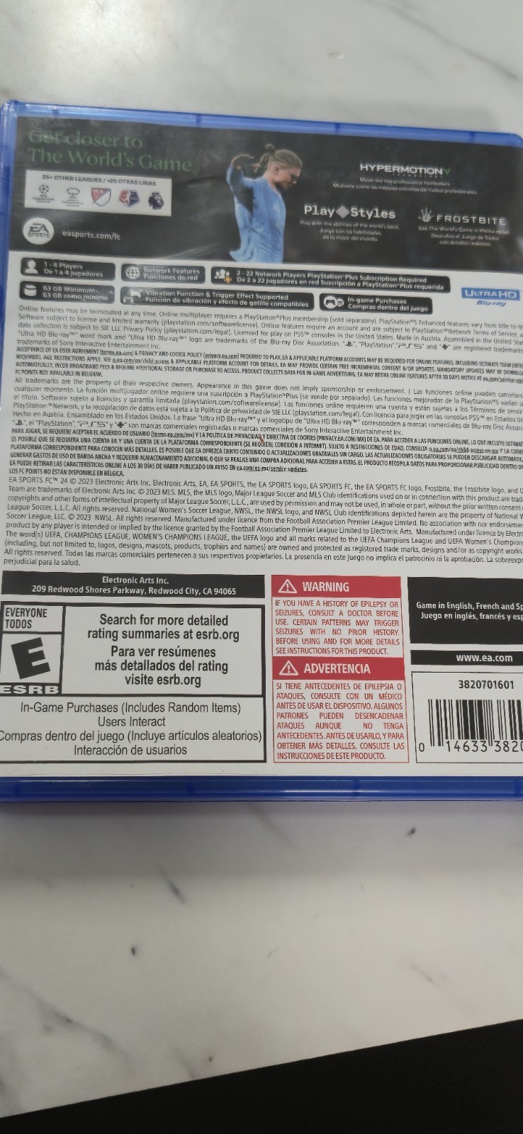 EA Sports FC 24 – Sony PlayStation 5 Soccer Football PS5 Game New
