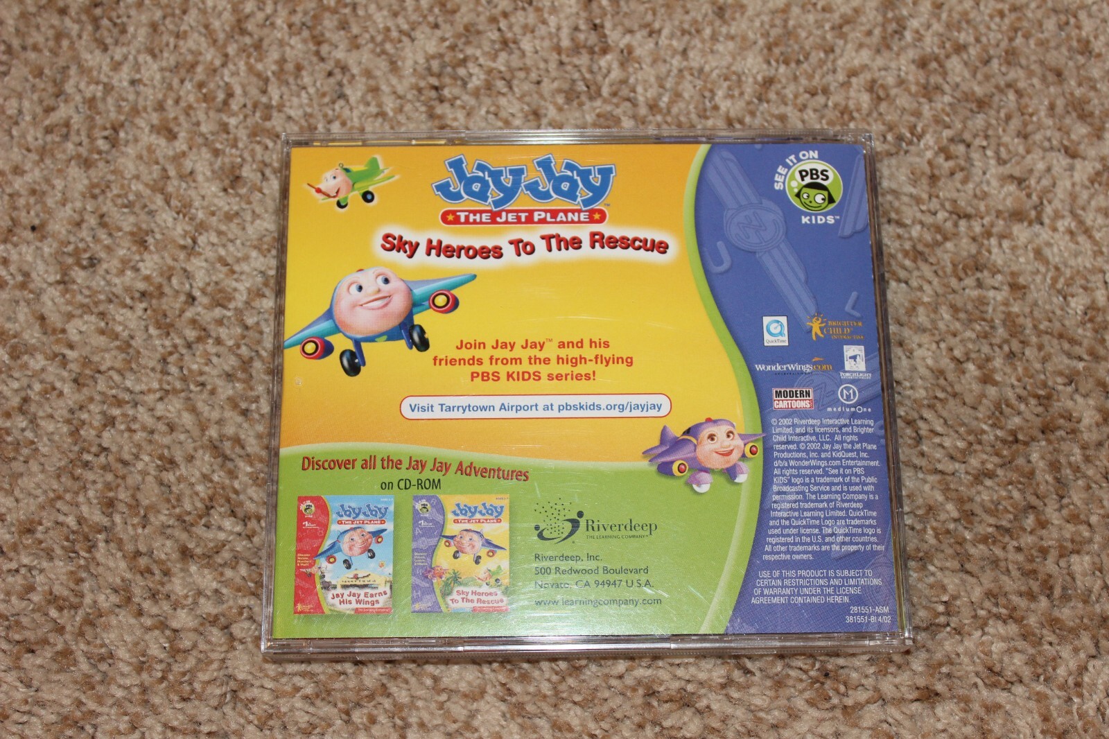 Jay Jay The Jet Plane Sky Heroes To The Rescue PC CD Rom 2002 Nice