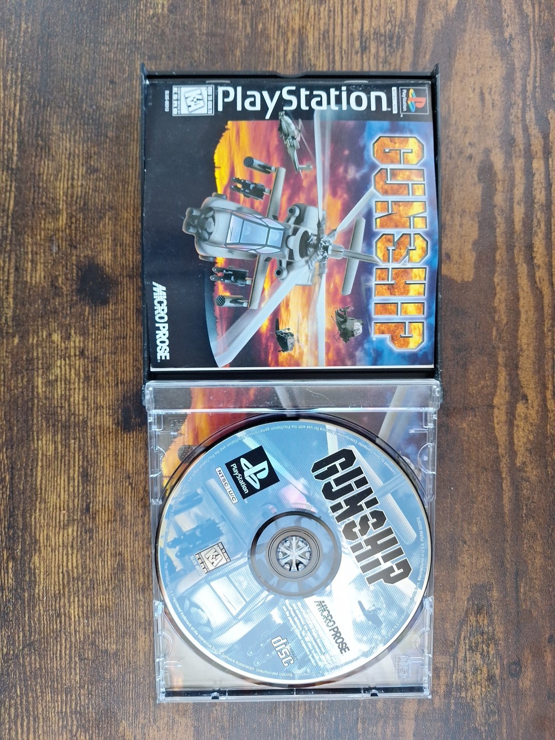 Gunship Sony PlayStation 1, 1996, Black Label, Complete in Box