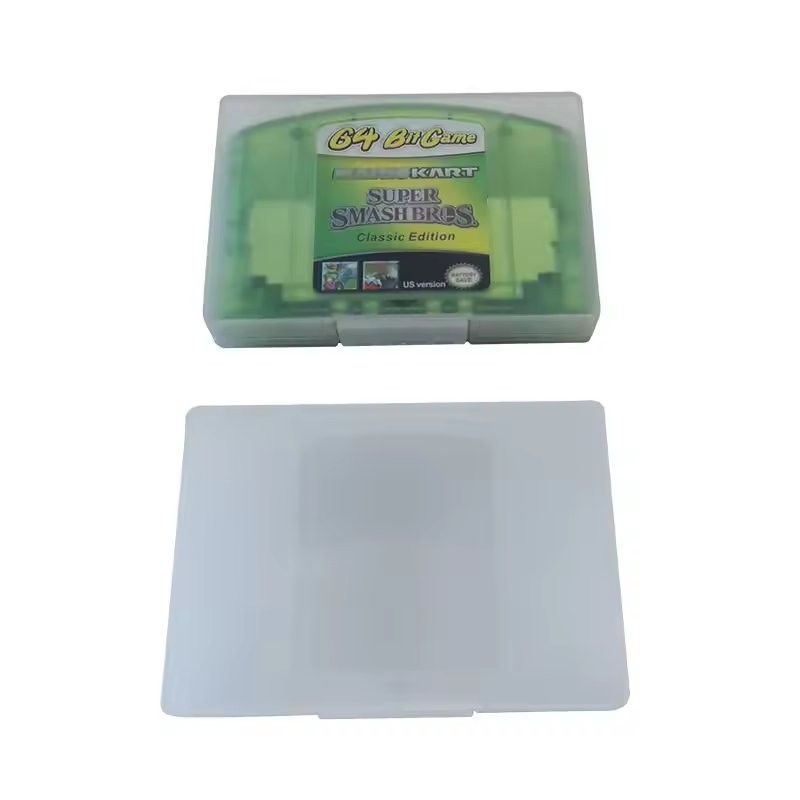 10x Nintendo 64 N64 Game Cartridge Storage Box Protector Case Dust Cover Clear