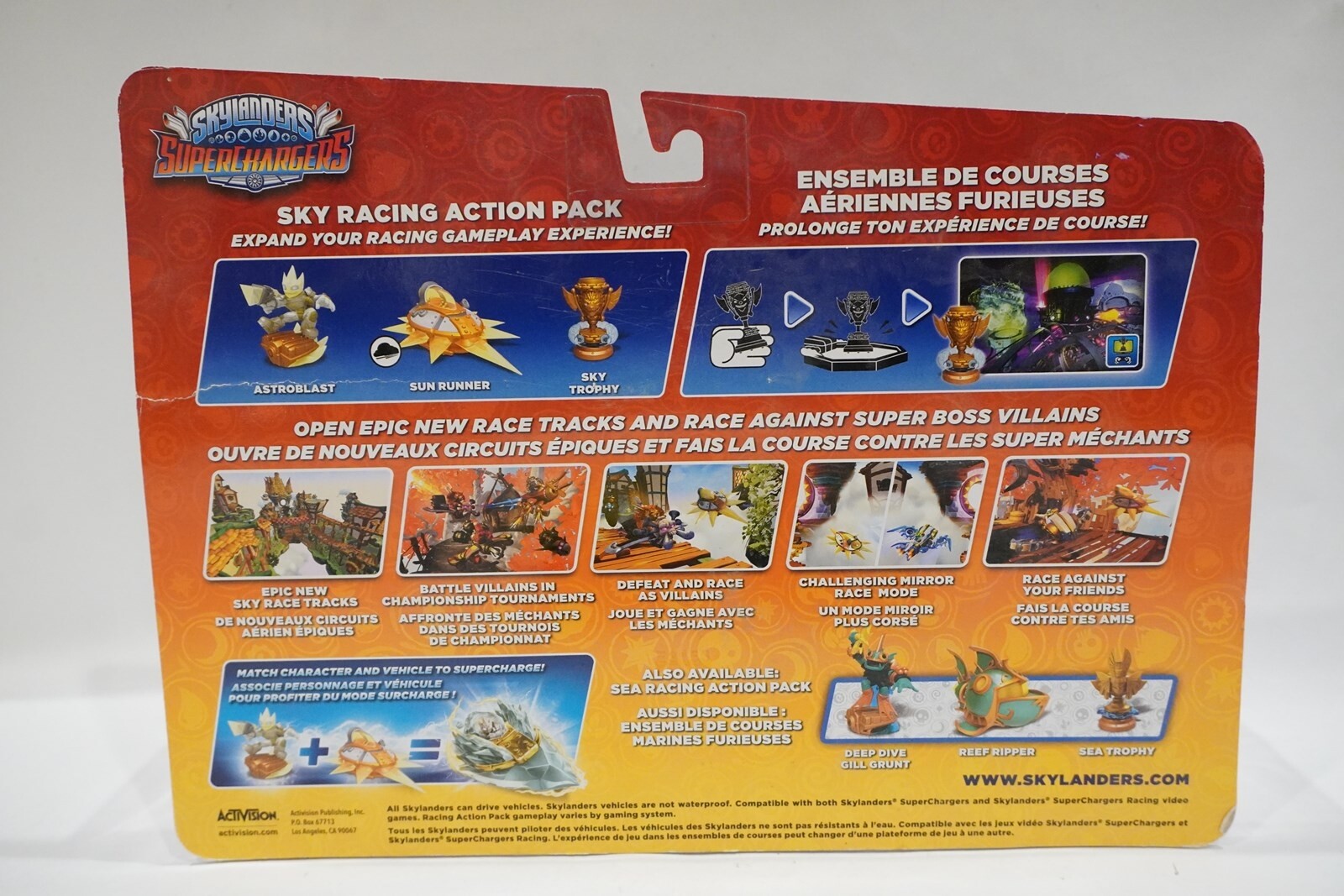 Skylanders Superchargers SKY RACING ACTION PACK Astroblast Sky Trophy Sun Runner
