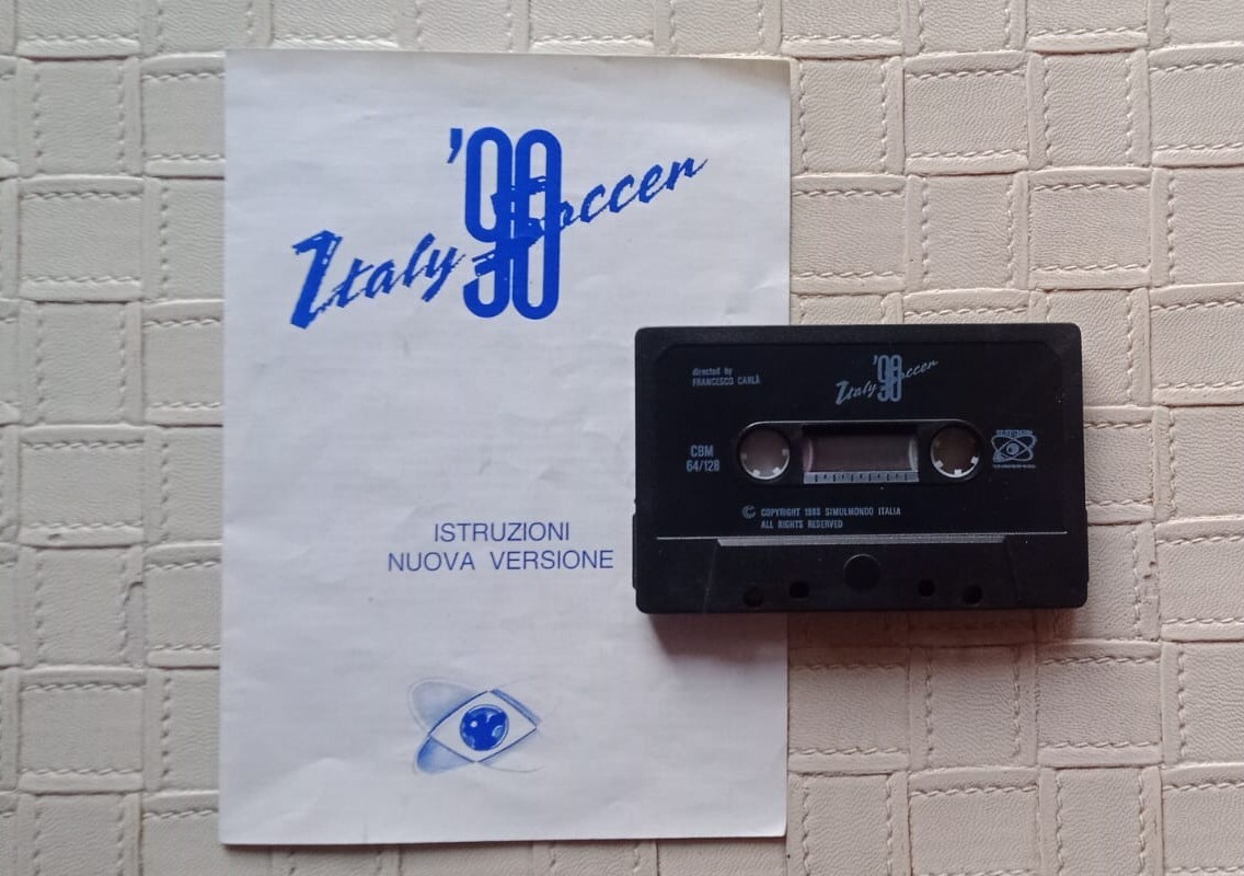 ITALY 90 SOCCER NEW VERSION SIMULMONDO COMMODORE 64 C64 128 NO AMIGA C16 VIC