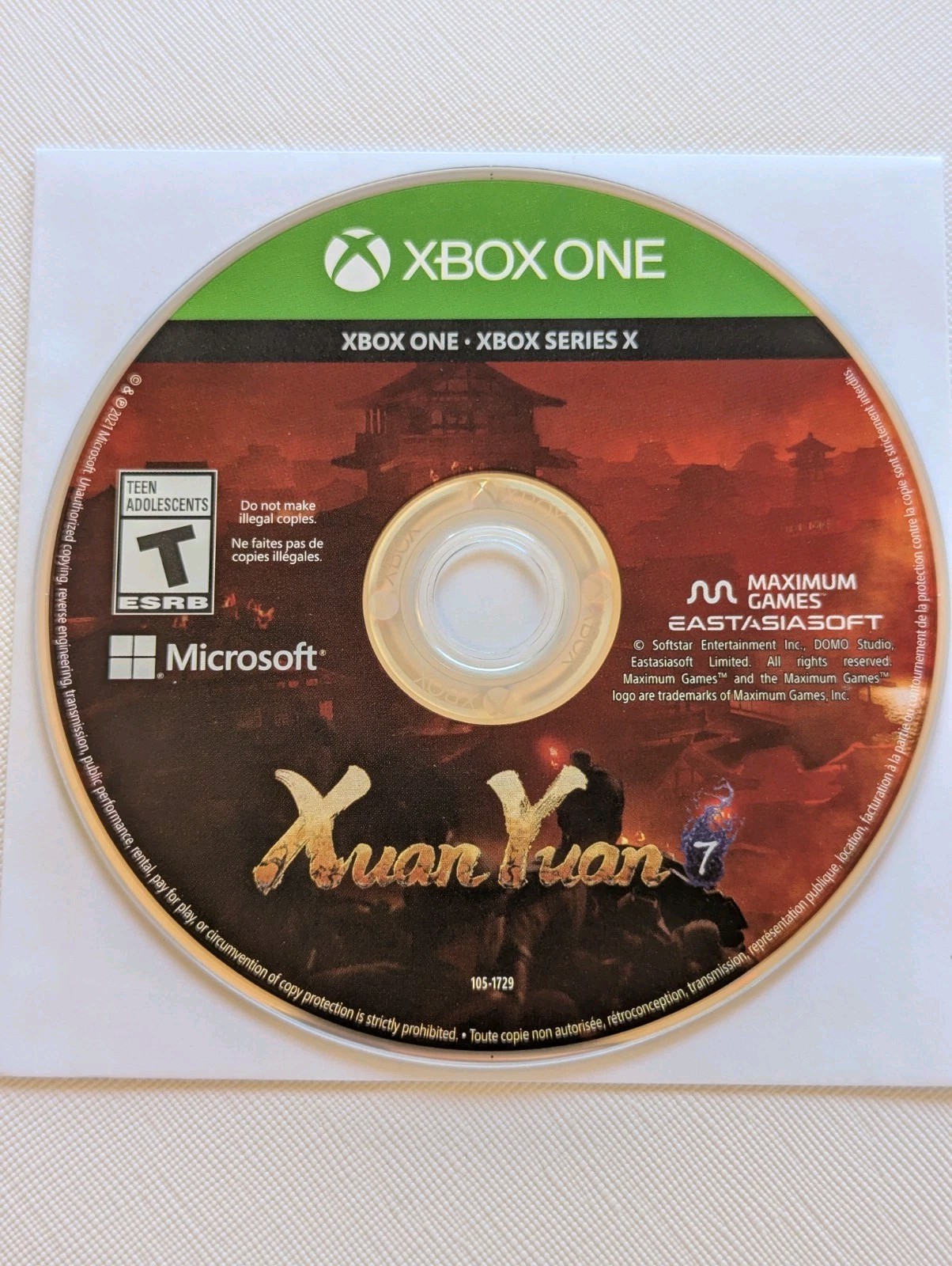 Xuan Yuan Sword 7 (Microsoft Xbox One, XB1, 2021) Game Disc Only – Tested