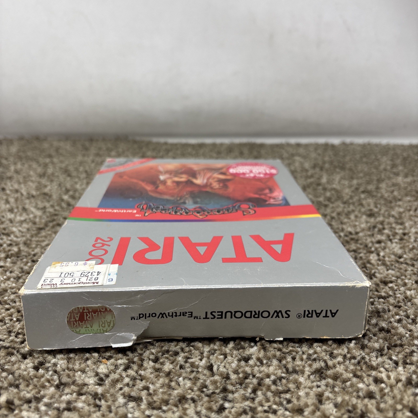Swordquest EarthWorld, CX2656, Atari 2600, Atari 1982, CIB, Tested