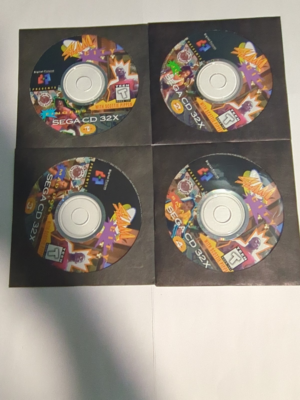 Slam City with Scottie Pippen (Sega CD 32X, 1995) Complete