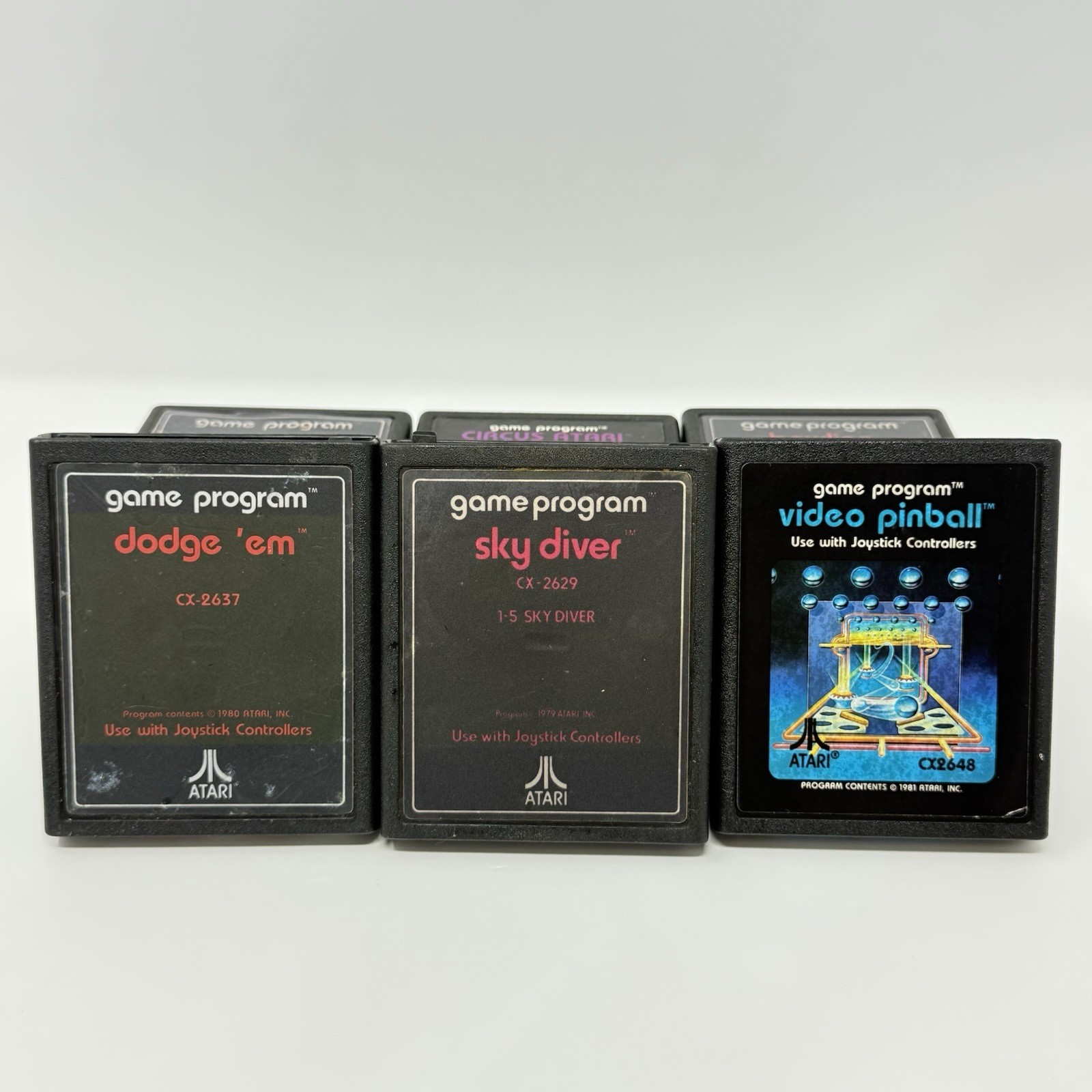 Atari 2600 Game Cartridge Lot of 17 Combat Defender Boxing Bowling