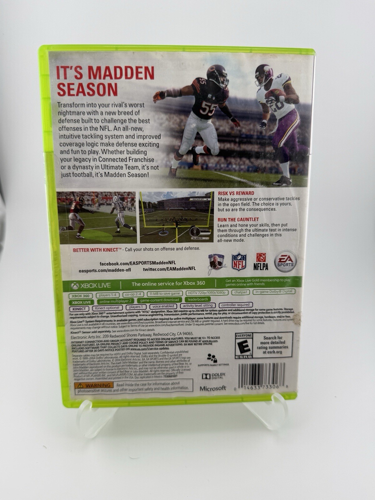 EA Sports Madden NFL 15 Xbox 360 Better with Kinect Online Multiplayer