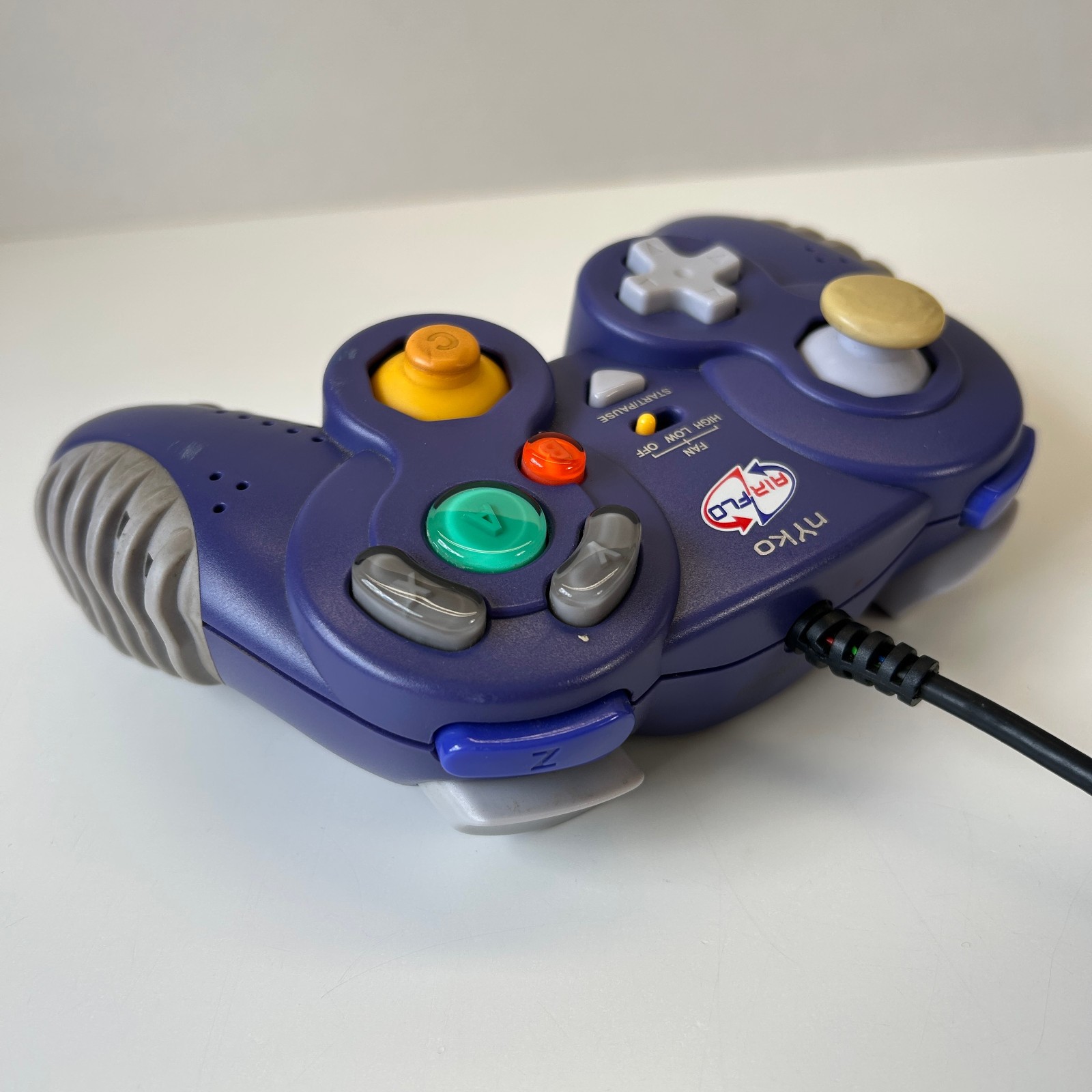 Nyko Air Flo Flow Fan Controller for Nintendo Gamecube Indigo Purple TESTED FAST
