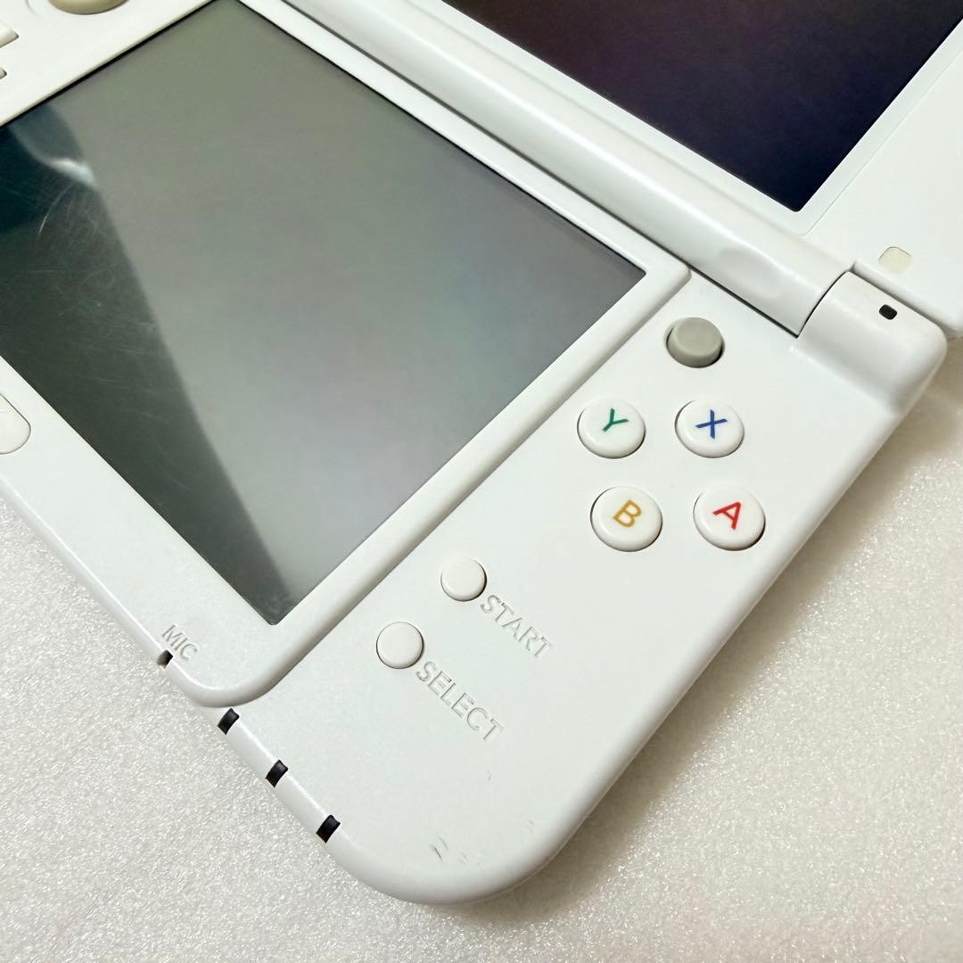 New Nintendo 3DS LL XL Pearl White Console IPS Mem Card Tested Working #65